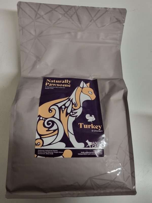 Naturally Pawsome Cat Grain Free Turkey with Chicken Dry Adult Cat Food