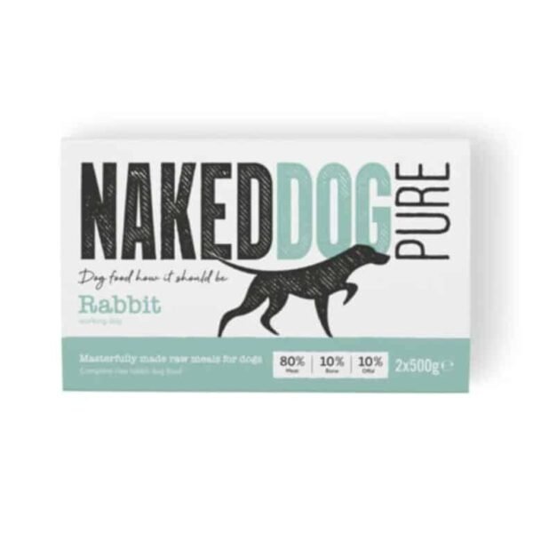 Naked Dog Pure Rabbit Raw Dog Food 2x500g