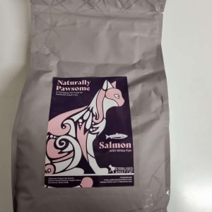 Naturally Pawsome Cat Grain Free Salmon with White Fish & Vegetables Dry Sterilised Adult Cat Food