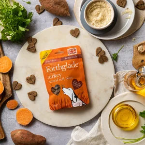 Forthglade natural soft bite treats with turkey