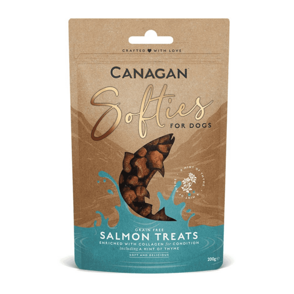 DOG TREATS SALMON SOFTIES FOR PUPPIES & ADULTS